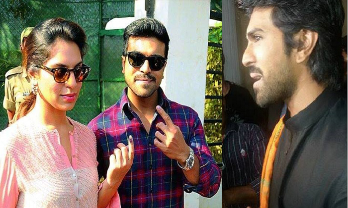  Reason For Ram Charan Not Used His Vote-TeluguStop.com
