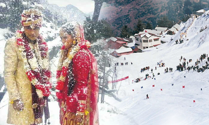  Marriage Baarat In Snowfall In Chamba Himachal-TeluguStop.com