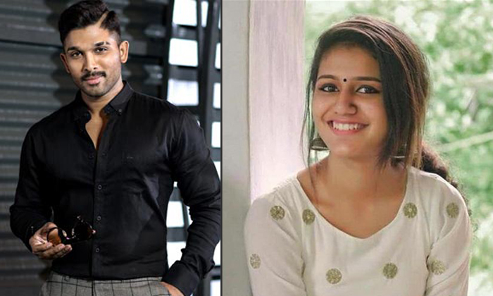  Priya Varrier Says Sorry To Allu Arjun For Missing His Movie-TeluguStop.com