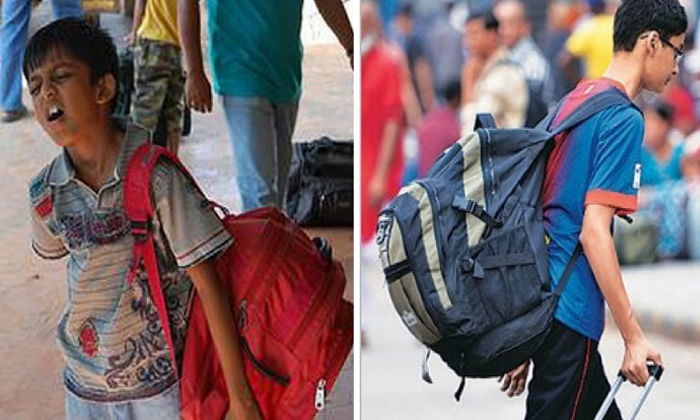  School Principal Takes Good Decision For Heavy Weighted School Bags-TeluguStop.com