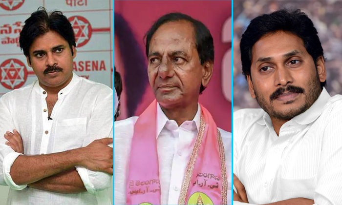  Ys Jagan And Pawan Kalyan In Between Kcr-TeluguStop.com