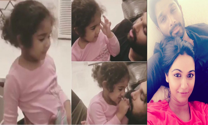  Funny Videos Of Allu Arjun And His Daughter About Her Marriage-TeluguStop.com