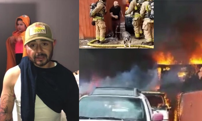  Man Runs Inside His Burning Home To Save His Dog Internet Hearts Viral-TeluguStop.com