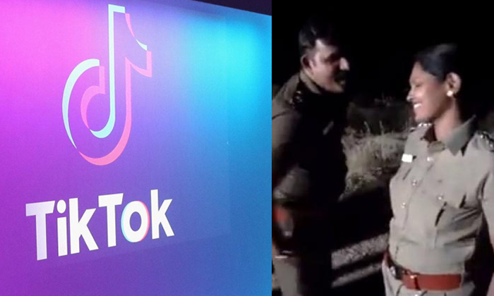  Tiktok Video Cople Dancing To Song Wearing Police Uniform Goes Viral-TeluguStop.com