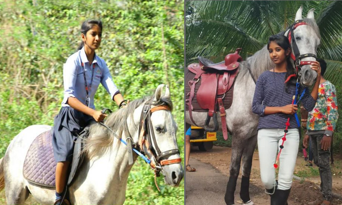  Over Night Star The Girl Rides Horse To Reach Her Exam Hall-TeluguStop.com