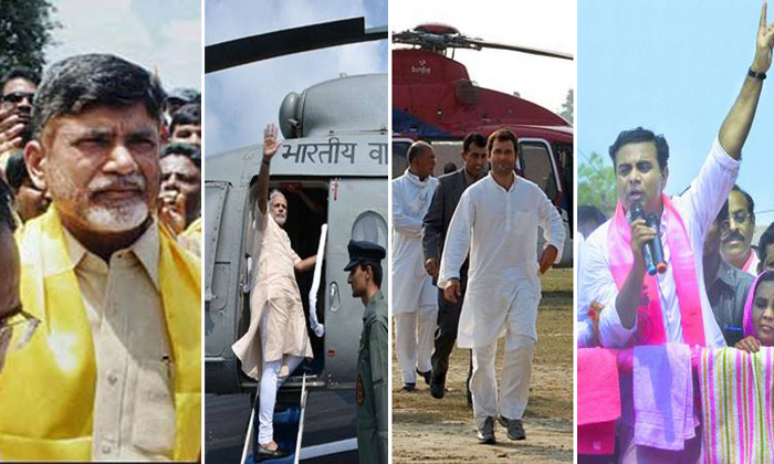  Political Leaders Campaigning At Summer In Ap-TeluguStop.com