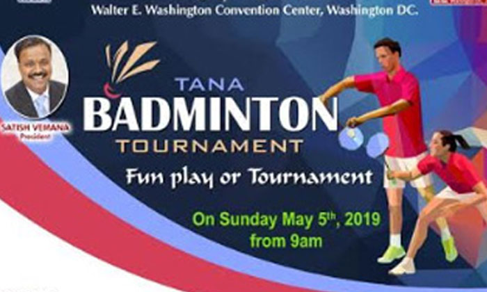  Tana Badminton Tournament On May 5th-TeluguStop.com