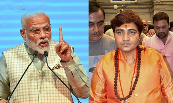  Modi Respond On Sadhvi Pragya Thakur Controversial Comments-TeluguStop.com