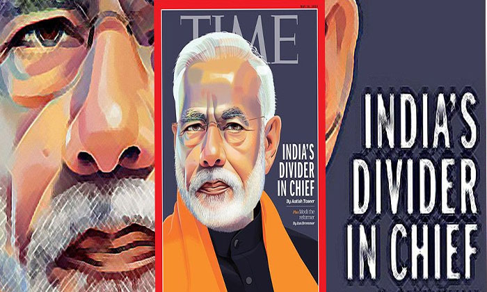  Times Magazine Cover Story On Modi Like Indias Divider In Chief Modi-TeluguStop.com