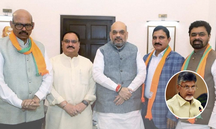  1 1 1ap Telugudesham Party Leaders Joined In Bjp Party-TeluguStop.com