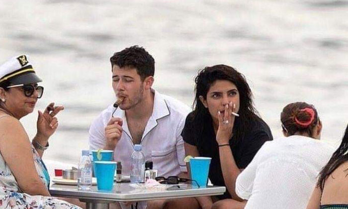  Priyanka Chopra Gets Brutally Trolled By Netizens For Smoking-TeluguStop.com