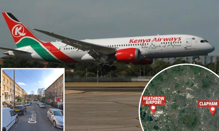  Stowaway Falls Into London Garden From Kenya Airways Plane1-TeluguStop.com