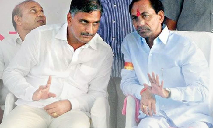  Kcrlooking Toafraid Of Harish Rao-TeluguStop.com