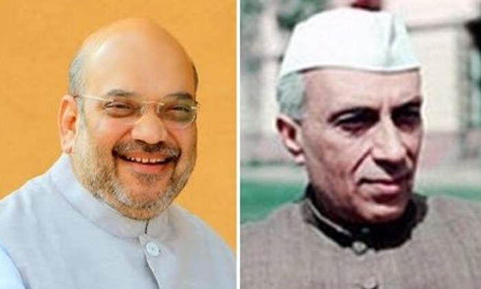  Bjpchief Amit Shah Says Jawaharlal Nehru Was The Main Reason For The Creation O-TeluguStop.com