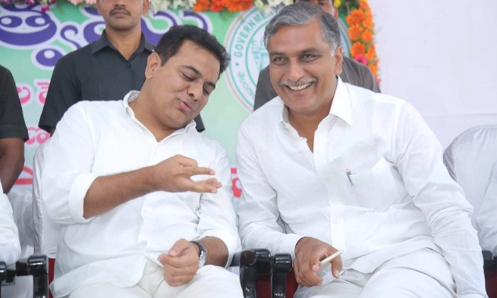  Telangananew Ministers Oath First Harish Rao Second Ktr1-TeluguStop.com