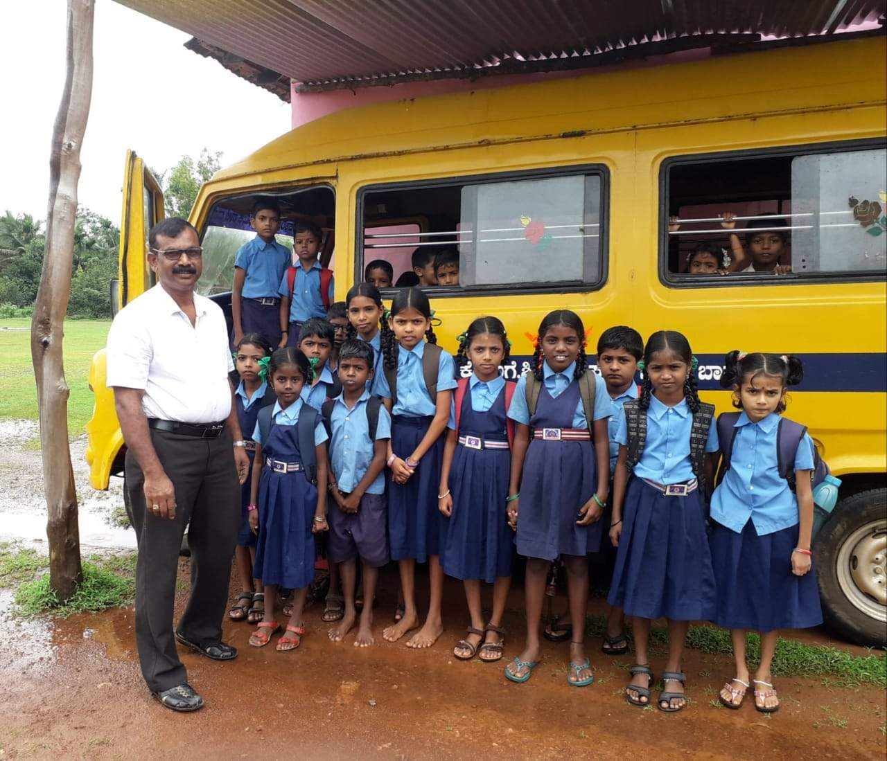 Telugu Bus, School, Udupiteacher-