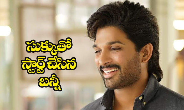  Allu Arjun Sukumar Movie Launched Officially-TeluguStop.com