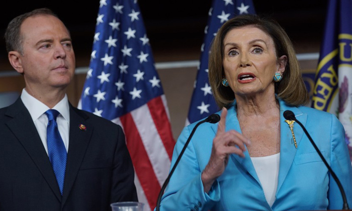  America President Trump Fire On Nancy Pelosi-TeluguStop.com