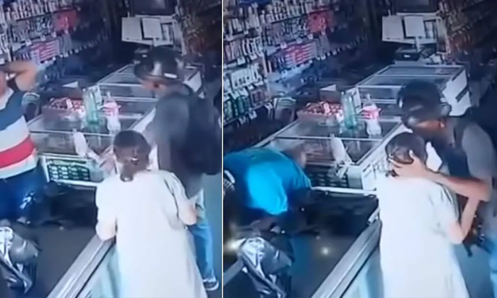  Thief Kisses Elderly Lady Refuses To Take Her Cash-TeluguStop.com