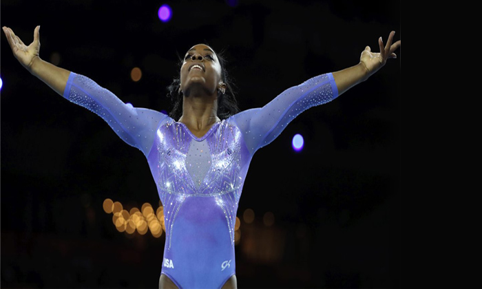  Worldgymnastics Championshiprecord Of Simone Biles-TeluguStop.com