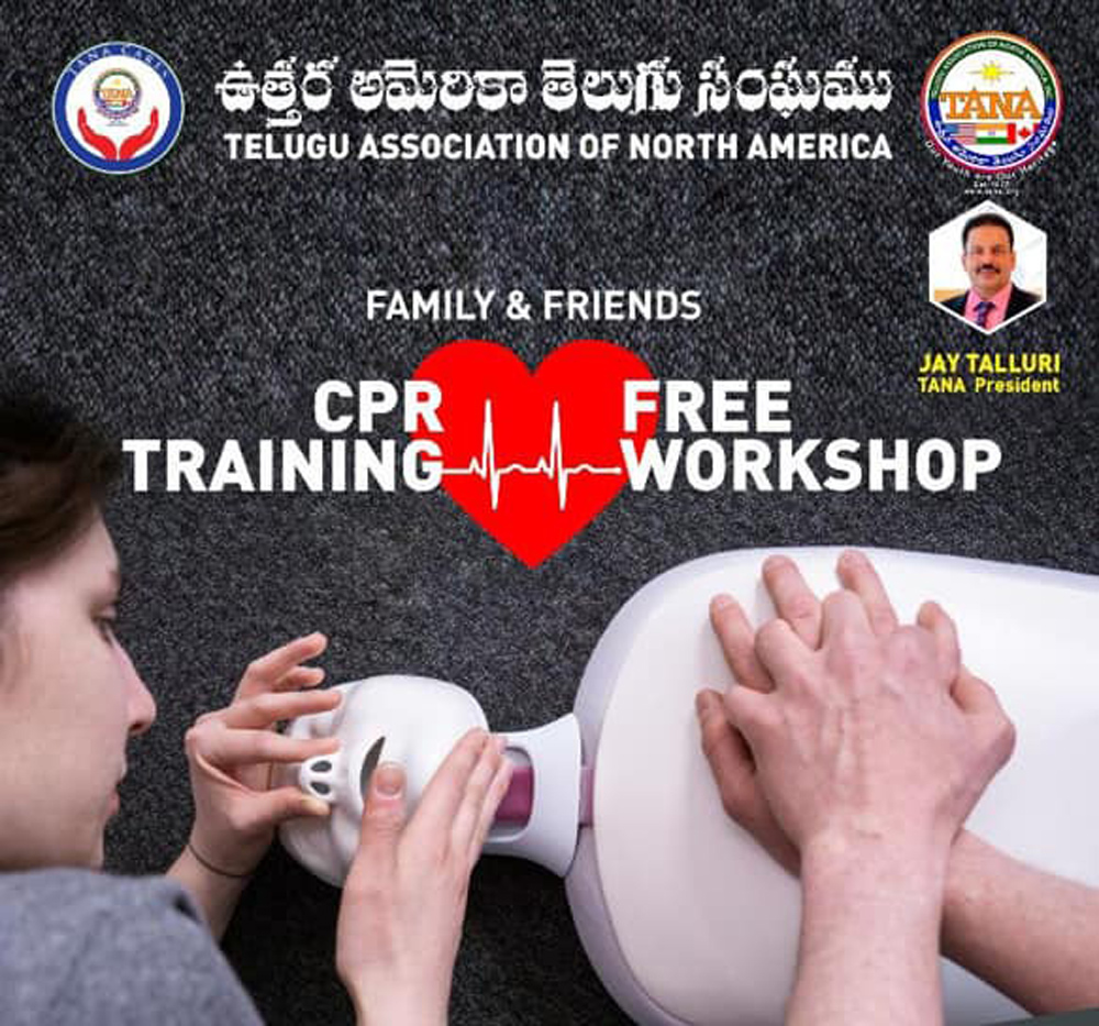 Telugu Cpr Workshop, Cprworkshop, Tana, Telugu Nri Ups-