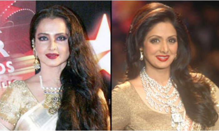  Sridevi And Rekha Take The Anr Awards In This Year-TeluguStop.com