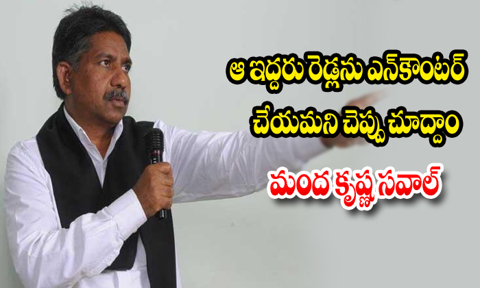  Manda Krishna Comments On Jagan Mohan Reddy-TeluguStop.com