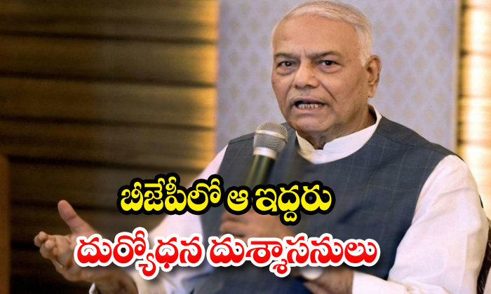  Former Union Minister Yashwant Sinha Hit At Top Bjp Leaders-TeluguStop.com
