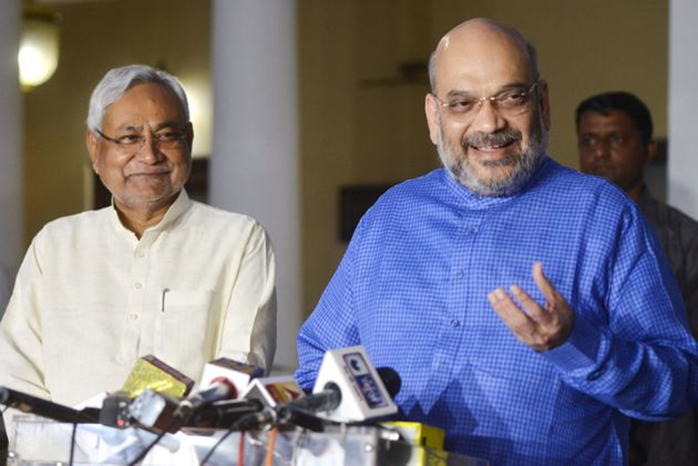 Telugu Amith Shah, Nitish Kumar, Shah Nitish-Telugu Political News