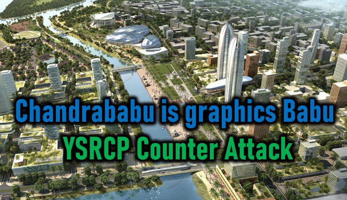  Chandrababu Is Graphics Babu And Real Estate Babu – Ysrcp Counter Attack-TeluguStop.com