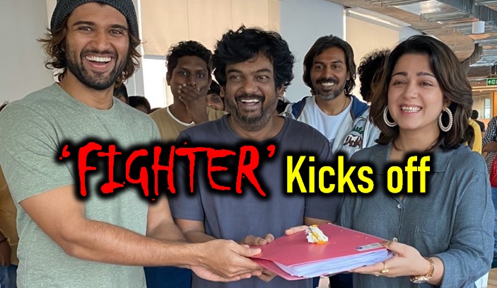  Fighter Movie Shoot Beings! Puri Jagannadh, Vijay Devarakonda, And Charmi In Mum-TeluguStop.com