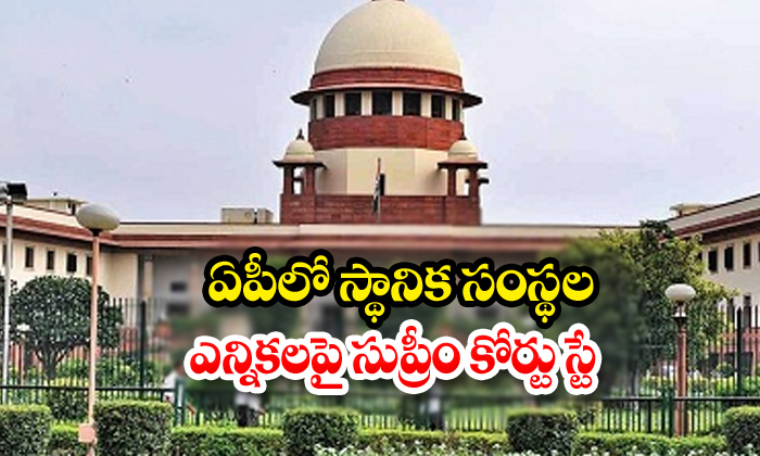  Supreme Court Stay On Ap Local Body Elections-TeluguStop.com