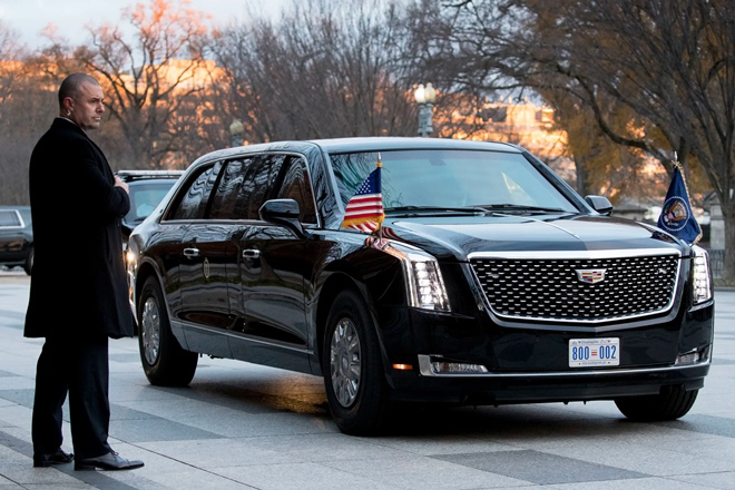 Telugu Agra Airport, Trumps Car, Donald Trump, Telugu Nri, Beast, Trump Car-