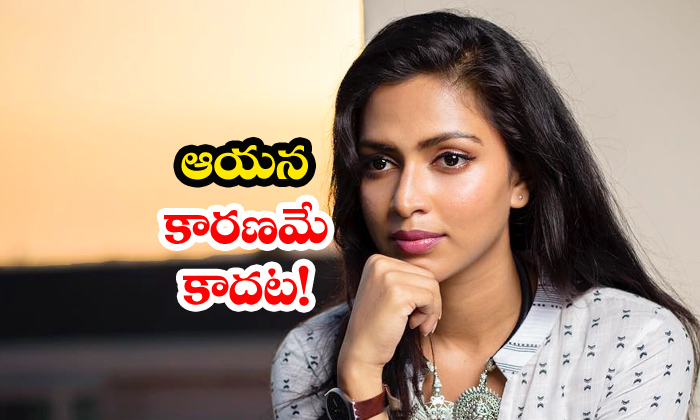  Amala Paul Rejects Rumours On Dhanush For Divorce-TeluguStop.com