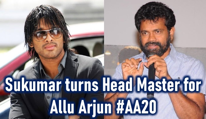  Sukumar Turns Head Master With Allu Arjun!-TeluguStop.com