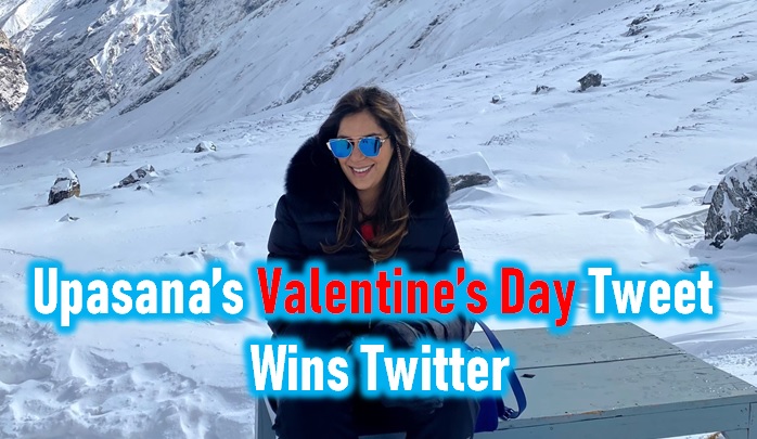  Valentine’s Day Tweet From Upasana Konidela Wins Twitter-TeluguStop.com