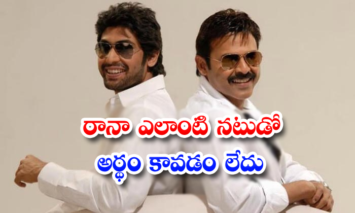  Hero Victory Venkatesh Sensational Comments On Rana-TeluguStop.com