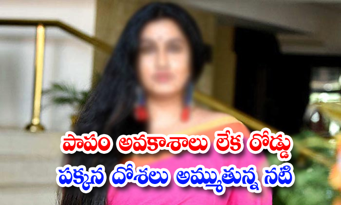  Serial Actress Kavitha Lakshmi Selling Dosa On Roadside-TeluguStop.com