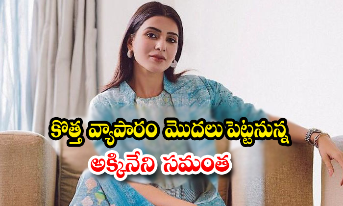  Akkineni Samantha Latest News About About New Profession-TeluguStop.com