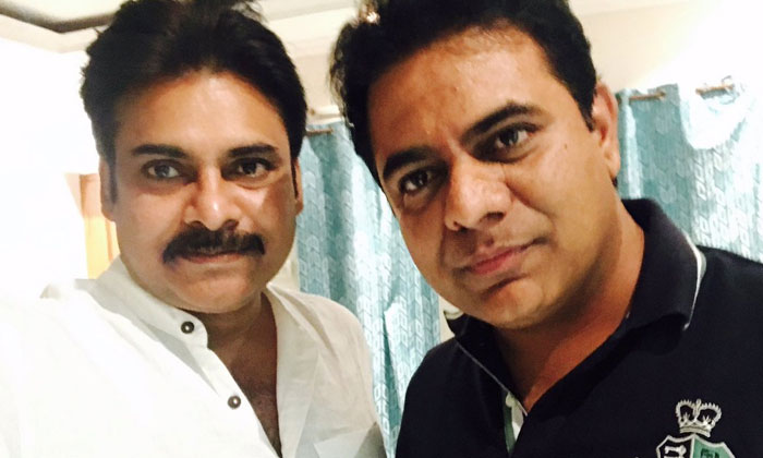  Interesting Conversation Between Pawan Kalyan And Ktr, Tollywood, Telangana, Ktr-TeluguStop.com