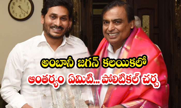  Reliance Chief Ambani Meets Ap Cm Jagan Mohan Reddy Telugustop-TeluguStop.com