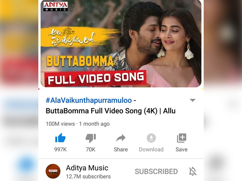 Allu Arjun, Butta Bomma, Jani Master-Movie-English