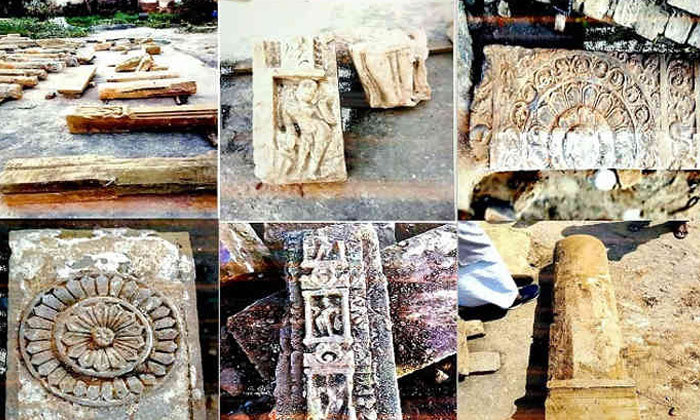  Ancient Idols, Pillars And Shiv Ling Found In Ayodhya, Delhi, Hinduism, Muslim-TeluguStop.com
