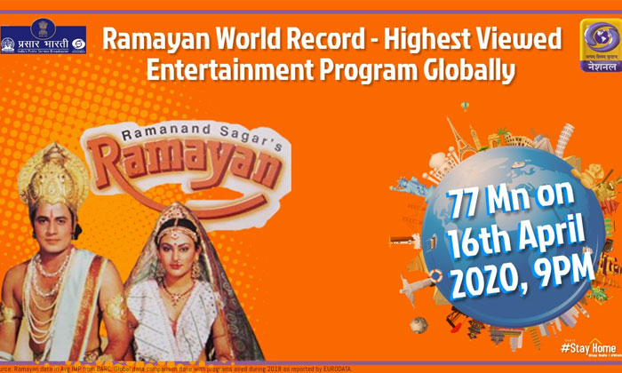 Ramayan Serial Record Views, Television Industry, Tollywood, Bollywood, Indian C Ramayan Serial Record Views, Television Industry, Tollywood, Bollywood, Indian C-TeluguStop.com