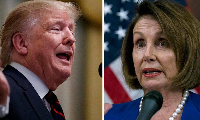  Trump And Pelosi Heat Up War Of Words, America, Donald Trump, Peolsi, Trump And-TeluguStop.com