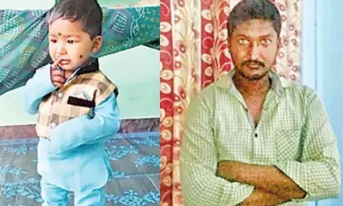  Man , 18 Months Son , Kurnool District , Illegal Affair Issue,nageshwar Reddy-TeluguStop.com