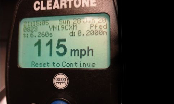  Driver Gets Caught For Speeding At 115 Mph , Toilet, Urgent Toilet, Driver Speed-TeluguStop.com