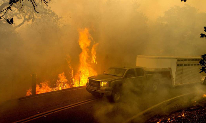  Wild Fires Near Gilroy Consumes 2000 Acres, Wild Fire, California, America-TeluguStop.com