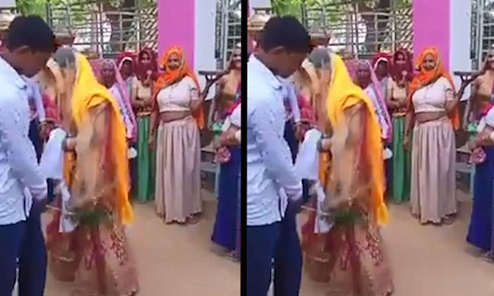  Grooms Brother Beats Bride Video Viral In Internet Grooms Brother, Beats, Bride-TeluguStop.com