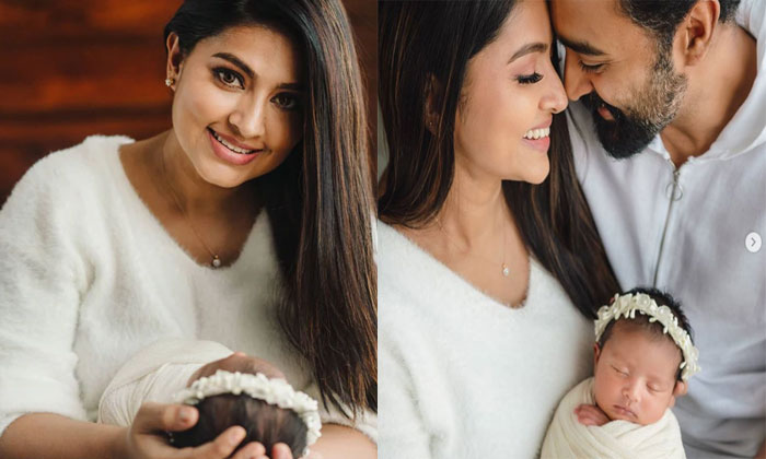  Actress Sneha Shares Her Daughter Aadhyantha First Pics, Prasanna, Actress Sneha-TeluguStop.com